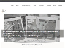 Tablet Screenshot of creekkids.org